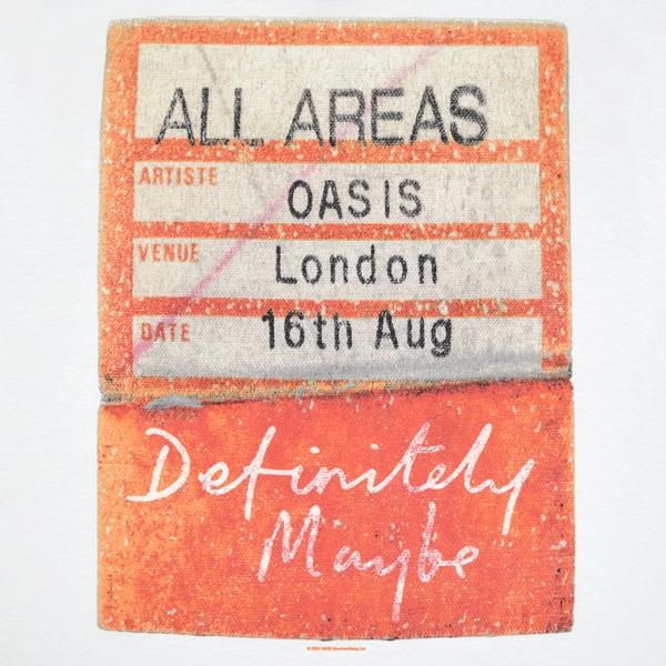 Oasis Definitely Maybe AAA Setlist Schlüsselanhänger Zweiseitig