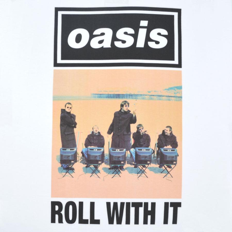 OASIS オアシス Roll With It Single Cover Tシャツ | ROCK OFF | 01