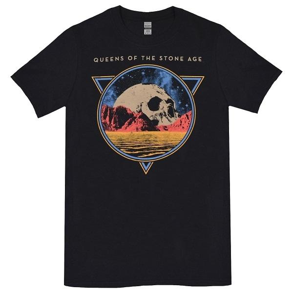 QUEENS OF THE STONE AGE クイーンズオブザストーンエイジ Skull Rock Tシャツ｜tradmode