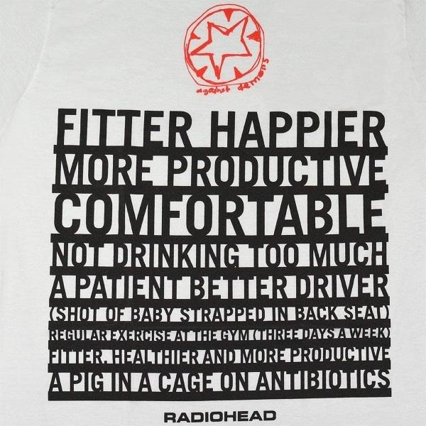 RADIOHEAD レディオヘッド Fitter Happier Tシャツ : GEEKHEAD - 通販