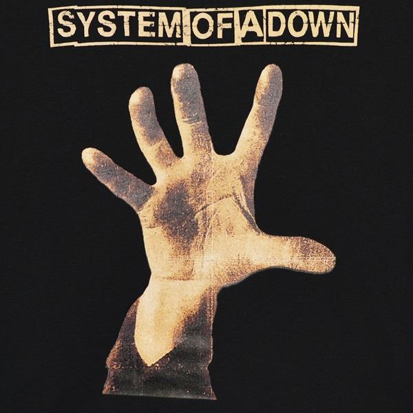 システムオブアダウン オフィシャル フラッグ 2002 SYSTEM OF A DOWN システムオブアダウン Hand Tシャツ : GEEKHEAD