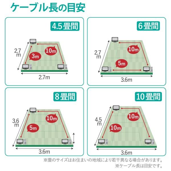 ELECOM LANケーブル CAT6A スタンダード 15m ブルー LD-GPA/BU15｜trafstore｜05