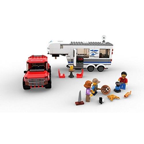 lego city great vehicles pickup & caravan 60182