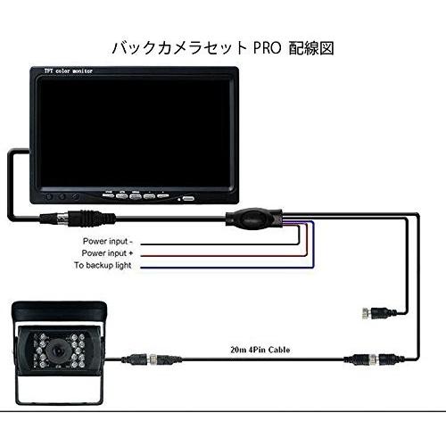 55 以上節約 7インチモニター バックカメラセット Pro 12v 24v兼用 バックledカメラセット 一体型 mケーブル 乗用車 トラ 最安値に挑戦 Www Gettoknowmontco Com