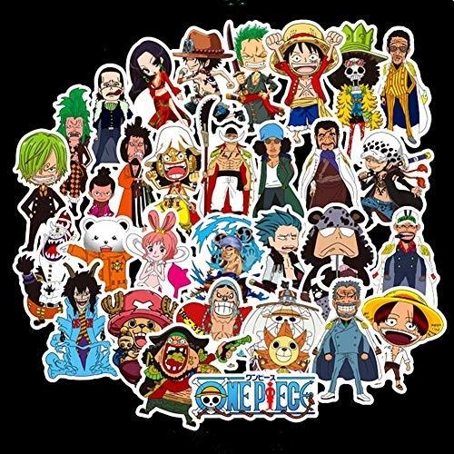 ホンチー ワンピースステッカー 海賊王ステッカー 48枚 アニメシール 防水シール スーツケース バイク ヘルメ クロスタウンストア 通販 Yahoo ショッピング