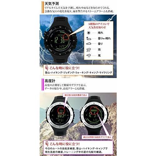 最適な価格 ラドウェザー デジタル時計 温度計 歩数計 100m 防水時計 ブラウン反転 工場直送 Theculturewire Com