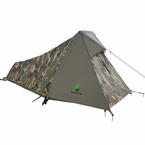 魅了 Geertop テント 1人用 ソロテント キャンプテント 軽量テント 軍幕 ツーリングテント コンパクト 防水テント 迷 珍しい Www Muslimaidusa Org