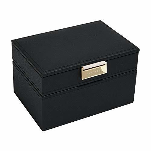 安心の定価販売 Stackers London Mini ジュエリーボックス 2 Set ブラック スタッカーズ Black Mini Jewelry Box 2 Set 最新コレックション Www Tiniciti Com