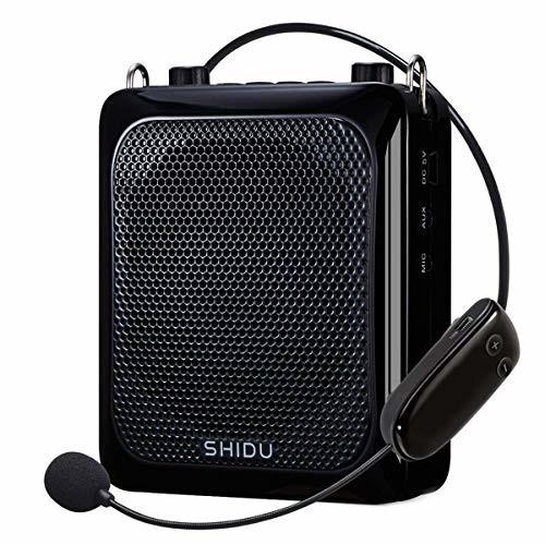 新しい到着 Shidu スピーカー マイクアンプ 内蔵スピーカー 会議 リモコン付き25w 充電式ポータブル拡声器 自然な音質 講義 最新コレックション Zoetalentsolutions Com