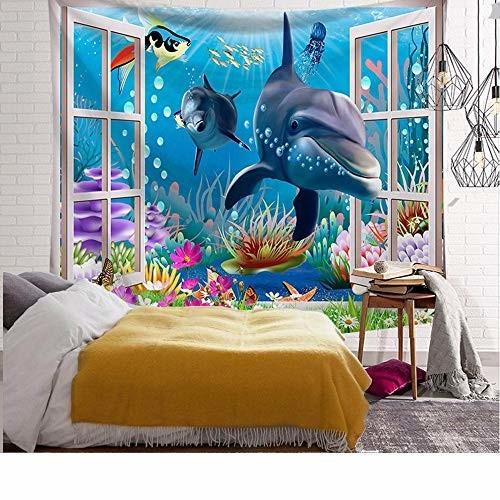 タペストリー おしゃれインテリア雑貨 壁掛けバーチャル仮窓外世界カーテン 開放感風景画 壁