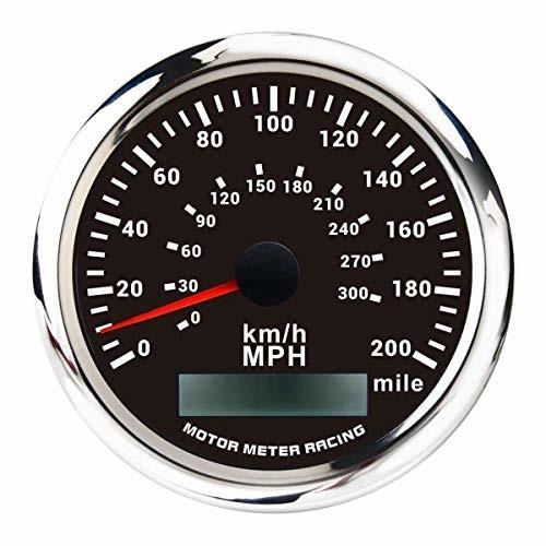 格安即決 Motor Meter Racing W Pro指針gpsスピードメーター走行距離計 Ip67防水資格 車用 船用 バイク用 ダブル黒いタイヤる白 人気ブランドを Altammamfactory Com Jo