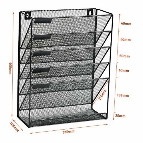 Idealeben 卓上収納ラック 6段 ファイルラック 書類トレー メッシュメタル 組み立て式 壁掛け書類ラック 多機能 クロスタウンストア 通販 Yahoo ショッピング