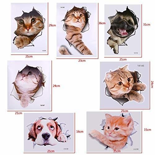 ウォールステッカー 可愛い猫 犬 シール式 3d壁 部屋装飾 動物 壁紙 防水 はがせる 簡単 カッティングシート クロスタウンストア 通販 Yahoo ショッピング