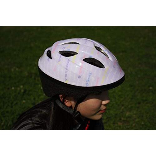 サギサカ(SAGISAKA) 自転車用 ヘルメット ジュニア 児童用 バイオレット(スマイル柄) 54-58cm｜trafstore｜02