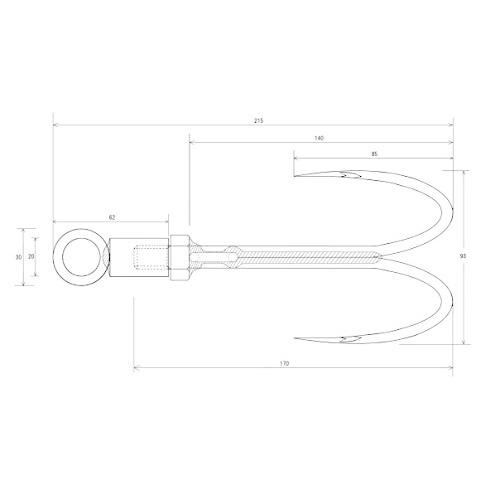 受賞店舗 一般ギャフ兼用型落し込みダブルギャフ 特許 中軸 青物取り込みシステム 在庫限り Appointmentdentist Com