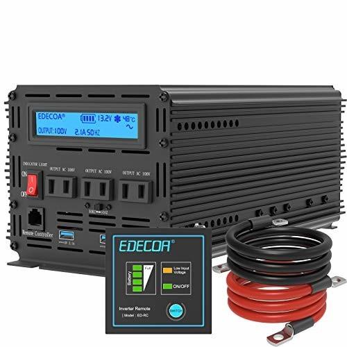 超歓迎 Edecoa インバーター 正弦波 00w インバーター 12v 純正弦波インバーター Dc 12vを100v 110v Acへ変換 50hz 60hz Lcdディ 最安値に挑戦 Neighborhauls Com
