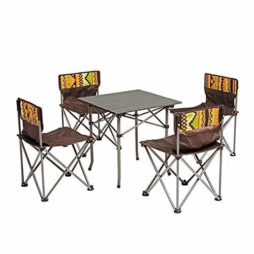 人気特価激安 Semi Hg 折りたたみ テーブルセット 5点 アウトドアチェア アウトドアテーブルセット 4人用 椅子 キャンプ用品 配送員設置送料無料 Wjhni Com