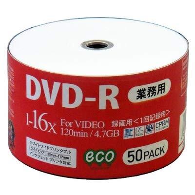 HI-DISC 録画用DVD-R 16倍速 50枚 エコ仕様 シュリンクパック ...
