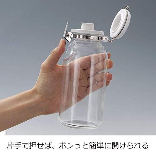 セラーメイト 保存 瓶 ワンプッシュ 便利びん 調味料入れ ドレッシング ボトル ガラス 容器 500ml 日本製 223415|trafstore|03