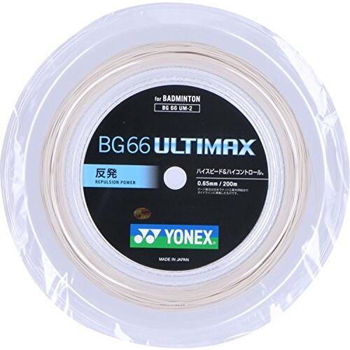 ヨネックス Yonex バドミントン ストリングス Bg66アルティマックス 0 65mm Bg66um 2 メタリックホワイト ロール0 日本限定