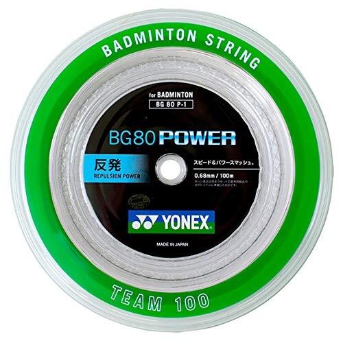 ヨネックス YONEX バドミントン SALE開催中 ストリングス 毎日激安特売で 営業中です BG80パワー ホワイト ロール100m 0.68mm BG80P1