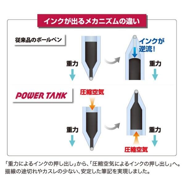 三菱鉛筆 加圧ボールペン パワータンク 0.7 SN200PT07.24 黒 10本｜trafstore｜05