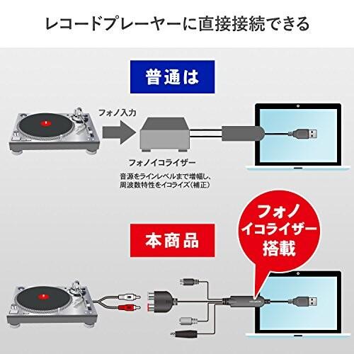 アイ・オー・データ アナレコ PC 取り込み 録音 アナログ音源 デジタル化 カセットテープ レコー｜trafstore｜05