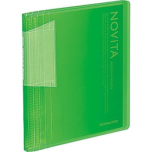 コクヨ ファイル ポストカードホルダー ノビータ 緑 ハセ N60lg おしゃれ A6 60枚