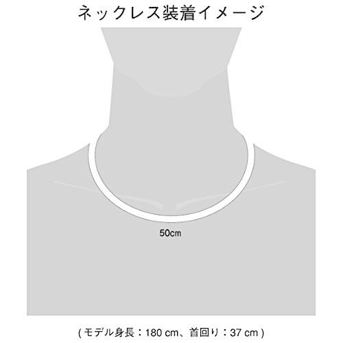 ファイテン(phiten) ネックレス RAKUWA ネック ワイヤーAir ブラック/ブラック 50cm｜trafstore｜04