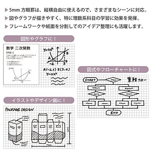 マルマン ルーズリーフ A4 方眼 5mm 100枚 L1107H｜trafstore｜04