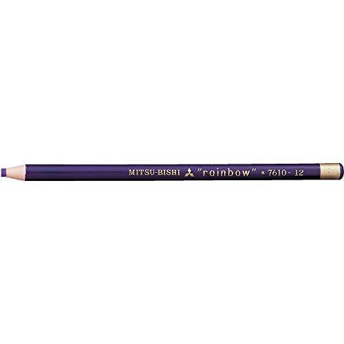 三菱鉛筆 色鉛筆 水性ダーマトグラフ No.7610 紫 1ダース K7610.12 