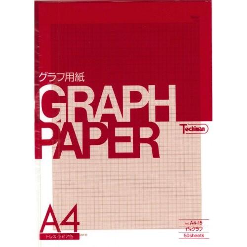 Sakaeテクニカルペーパー グラフ用紙 1mm 50枚 15 セピア トレーシングペーパー 方眼 ネット限定