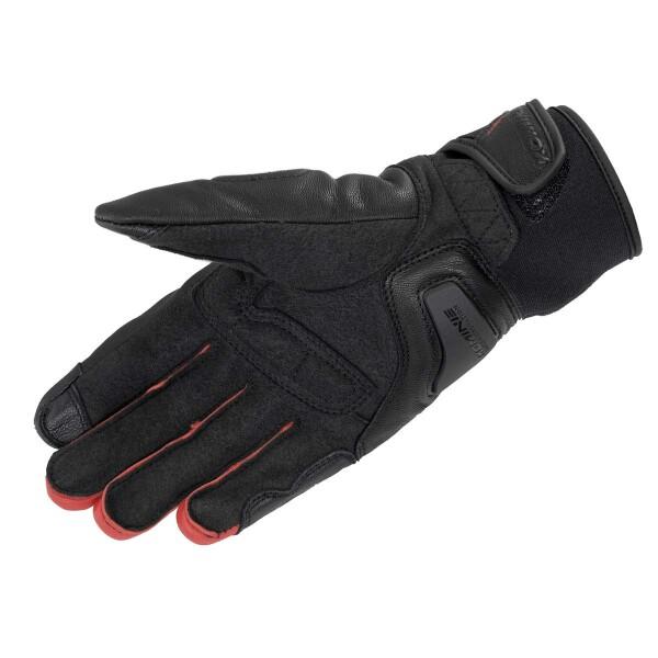 (コミネ) バイク プロテクトウインドプルーフレザーグローブHG L Black/Red 06-844 GK-844｜trafstore｜02