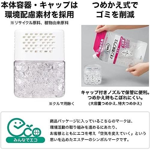 消臭力 リキ ( イオン消臭プラス ) 部屋 トイレ用 置き型 無香料 大容量 本体 850g クリアビーズ 部｜trafstore｜09