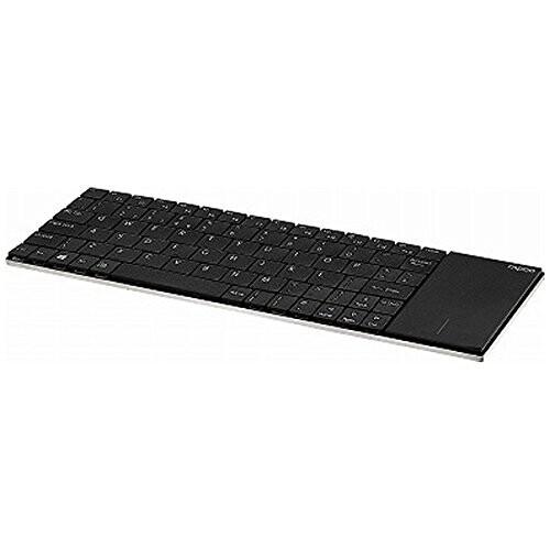 ワイヤレスキーボード Rapoo タッチパッド搭載 2 4ghz Uniq ワイヤレス通信 ウルトラスリム 5 6mm ブラック E271 厚さ キーボード 人気沸騰ブラドン Themtransit Com
