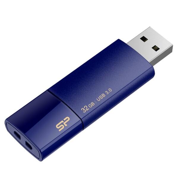 SP Silicon Power シリコンパワー USBメモリ 32GB USB3.0 スライド式 Blaze B05 ネイビーブルー SP032GBUF3B05V1D｜trafstore｜05