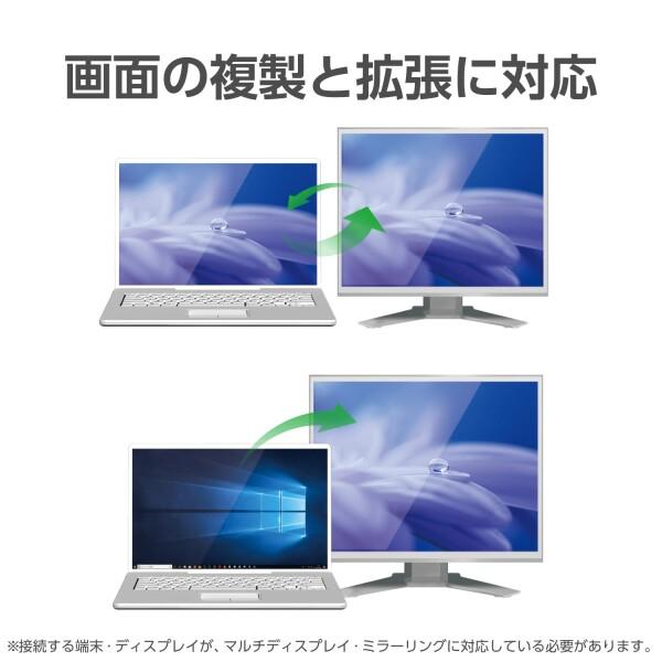 エレコム TypeC映像変換アダプタ TypeC to DisplayPort&給電ポート USB Power Delivery対応 iPhone15対応 4K2K(3840｜trafstore｜03