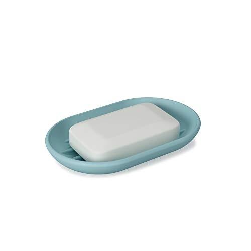 Umbra アンブラ タッチソープデッシュ ライトブルー 洗面所 キッチン 石鹸置き おしゃれ 透明 シンプル 水切 最新作