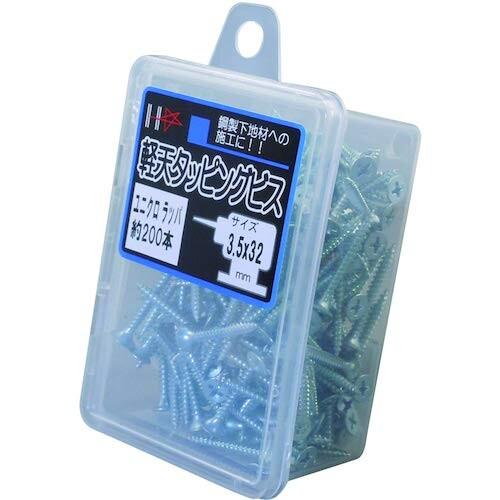 ダイドーハント (DAIDOHANT) 軽天ビス ユニクロ (呼び径d) 3.5 x (長さL) 32mm ( ラッパ頭 ) ( 鉄 / ユニク｜trafstore｜06