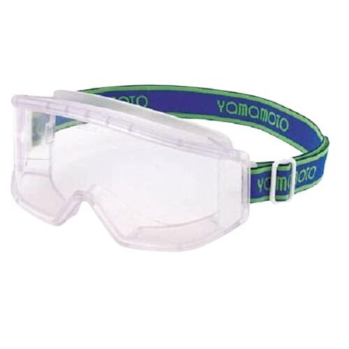 山本光学 YAMAMOTO YG-5601 無気孔ゴーグル 飛沫 感染対策 大型眼鏡併用可 眼鏡 / マスク併用可 クリア AP(外側ハー