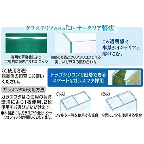 最大55 オフ Gex Aquarium グラステリアフィット0 ガラスフタ付 フィットガラス製法 ミスト式対応 3年保証フレームレス水槽w Shipsctc Org
