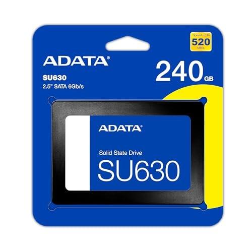 エイデータ(Adata) ADATA 2.5インチ 内蔵SSD 240GB SU630シリーズ 3D NAND QLC搭載 SMIコントローラー 7mm ASU630S｜trafstore｜02