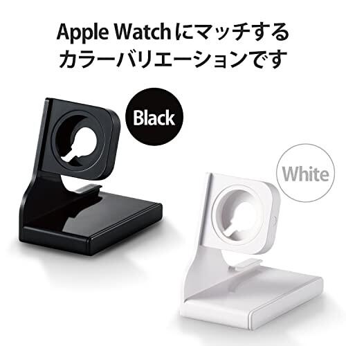 エレコム Apple Watch 充電スタンド スリム 縦置きタイプ ケーブル装着可 (Series Ultra 8 7 6 SE 5 4 3 2 1 /｜trafstore｜07