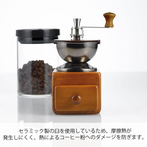 HARIO (ハリオ) 手挽き コーヒーミル スモール コーヒーグラインダー MMR-2 ブラウン｜trafstore｜03