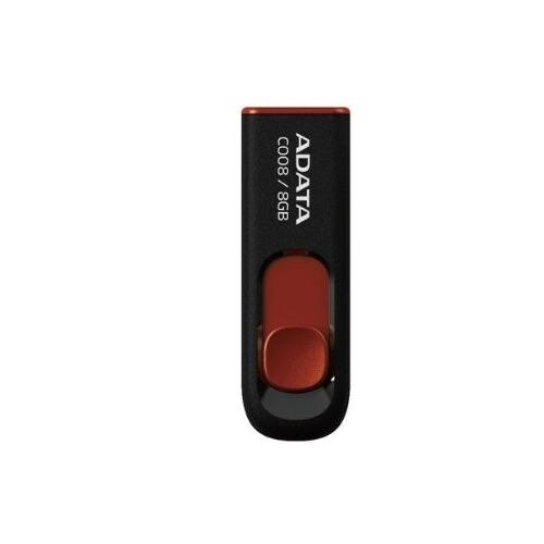 エイデータ(Adata) ADATA USBメモリ 8GB USB2.0 スライド式 ブラック AC008-8G-RKD｜trafstore｜04