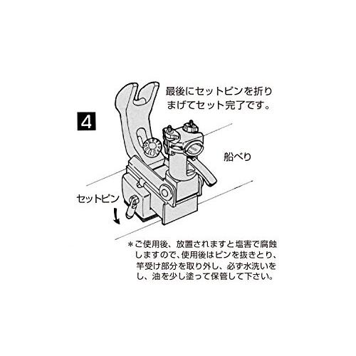 第一精工ロッドホルダー(竿受け) ラーク竿受け 2200 ボート用 01021 釣り