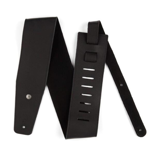 Jim Dunlop (ジム ダンロップ) BMF Leather Strap レザー ギターストラップ 3.5" Triple Black