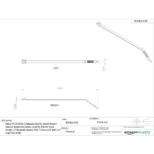 リリースタイ 取外し可能ナイロン結束バンド 耐候性黒 250本入り 【ギャポンプ】 PRT2H-TL0