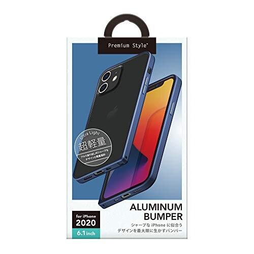 Premium Style iPhone 12/12 Pro用 アルミニウムバンパー ネイビー PG-20GBP04NV｜trafstore｜02