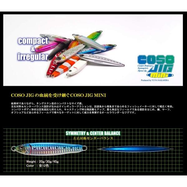 GAN CRAFT(ガンクラフト) メタルジグ コソジグミニ 30g #08 オールグロー.｜trafstore｜02
